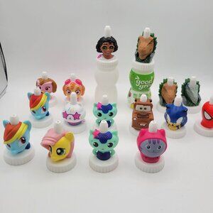 GOOD2GROW Lot of Juice Containers & Toppers / Spouts - 18 Pieces Boys & Girls